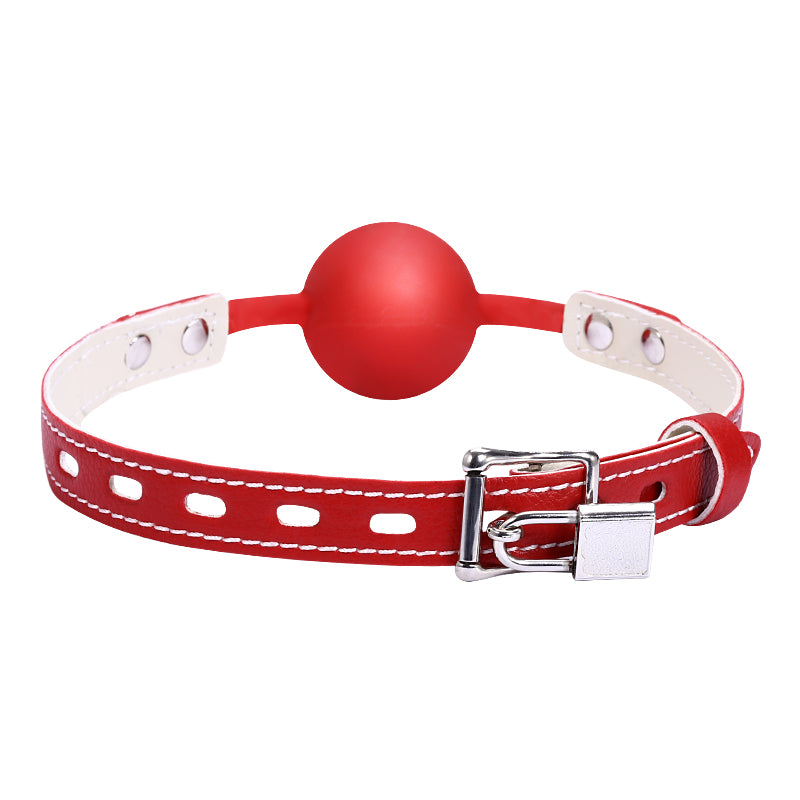 Silicone Solid Ball Gag Restraint Mouth Plug