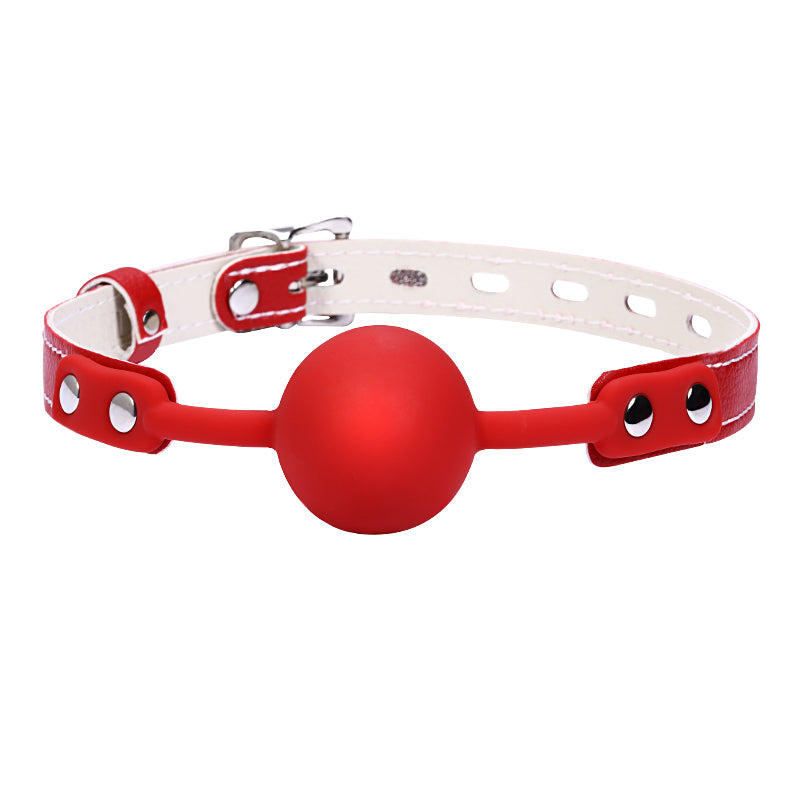 Silicone Solid Ball Gag Restraint Mouth Plug