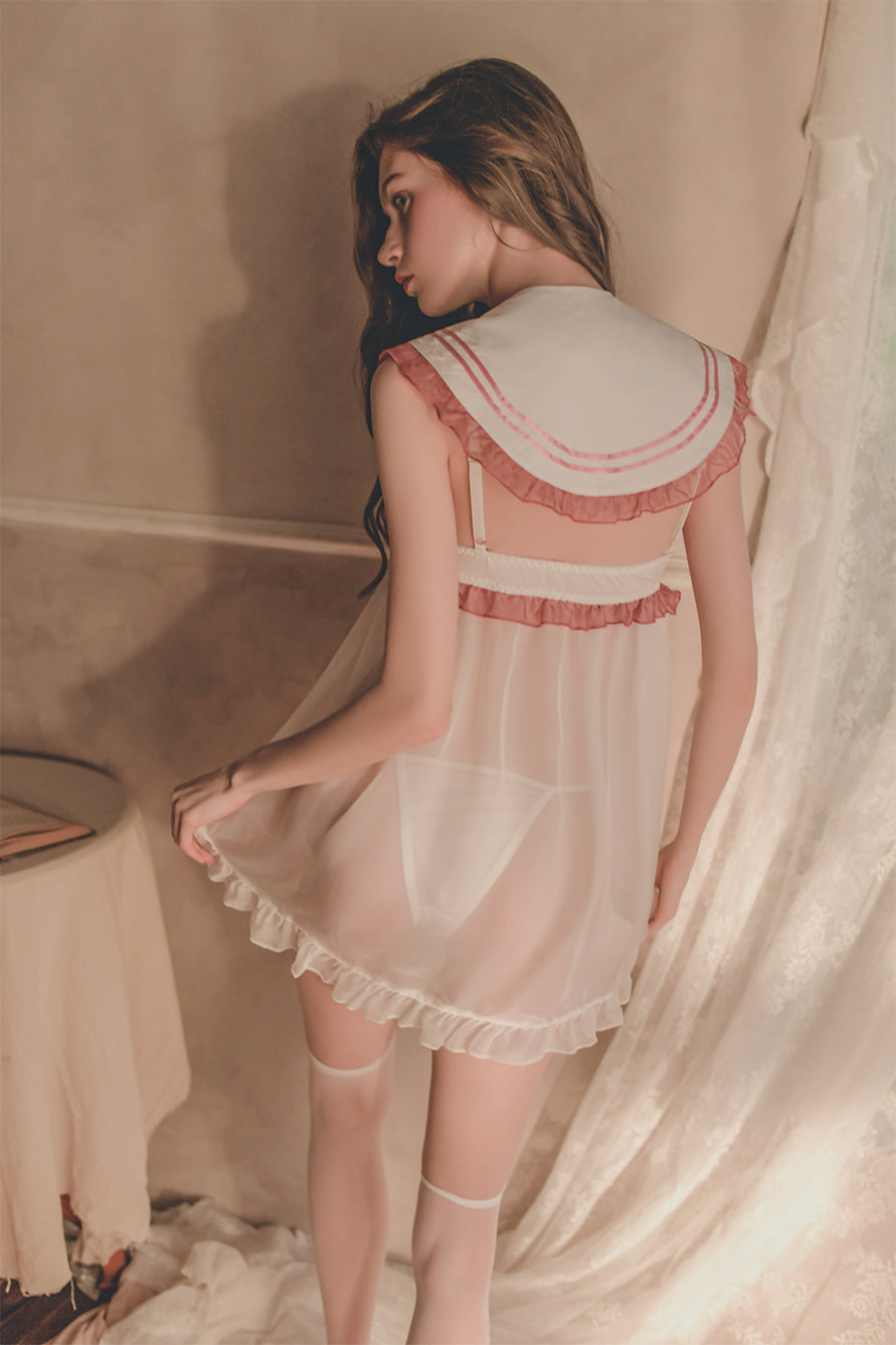 Sexy Anime Bow Sailor School Costume